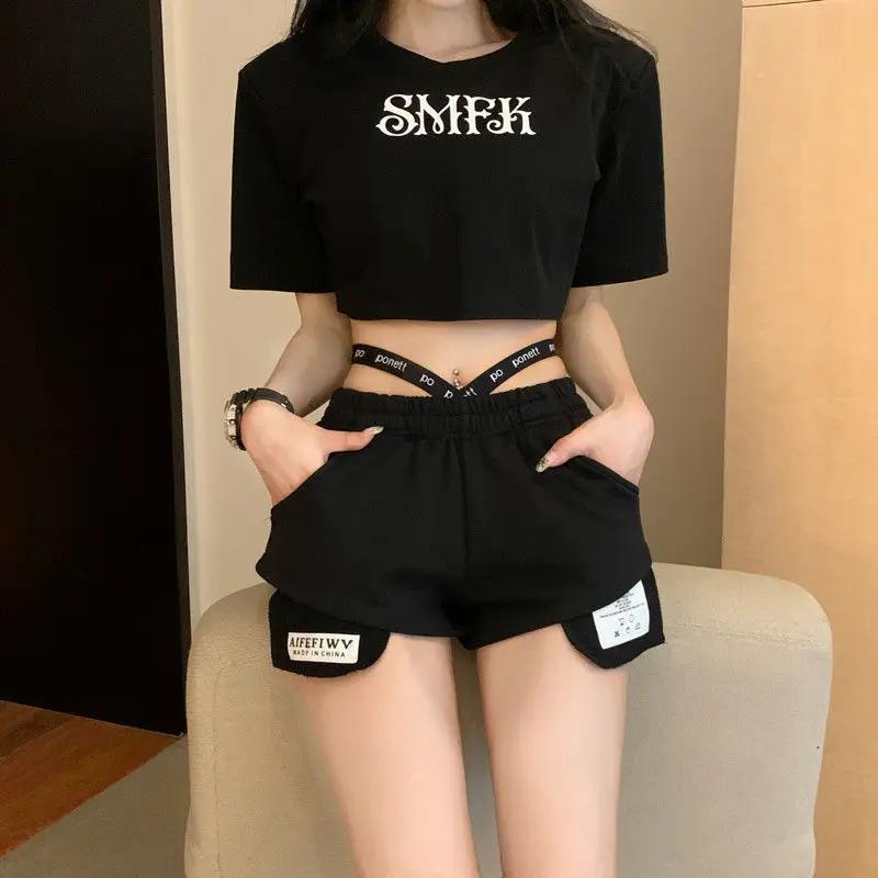 Shorts Womens Linen Japanese Style Mori Loose Fit High Waist Retro Sakura Embroidery Cotton Lace Minimalist Nature Inspired