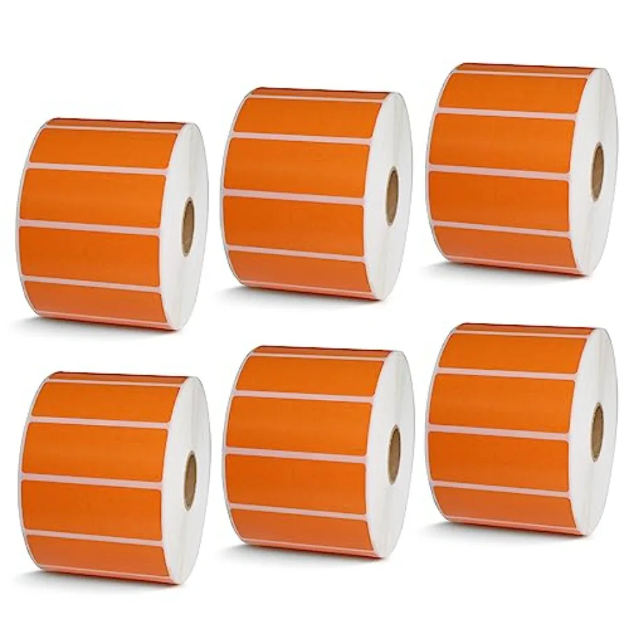 

Папка для документов и этикетки для адресов 2,625 x 1 дюйм, совместимые с принтерами этикеток Zebra/Rollo, с премиальным клеевым слоем и перфорацией [6 рулонов, 12 штук в каждом]