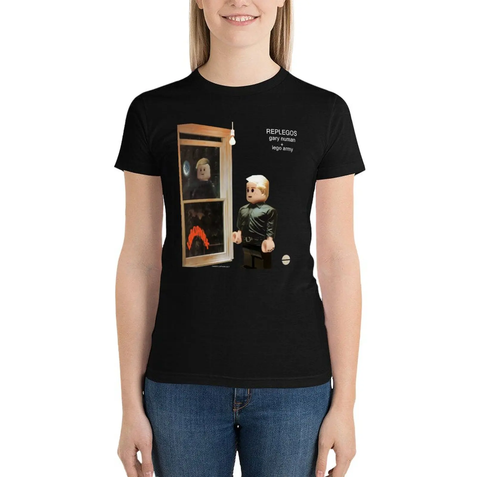 Gary Numan Replicas Squared T-Shirt vintage clothes hippie clothes korean Women's clothes