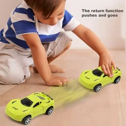 Hot Mini Cartoon Car Toy Plastic Pull Back Model Mobile Vehicle Educational for Children Boys Girls Christmas Gift