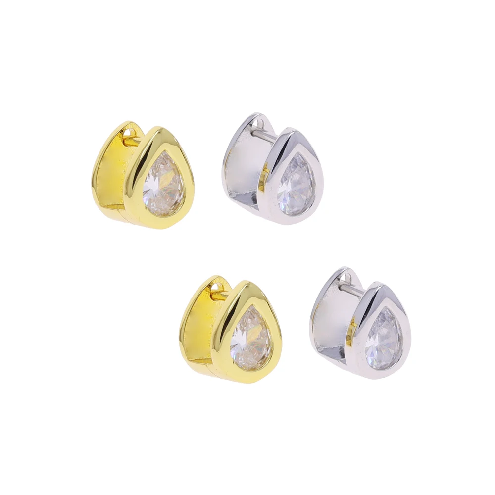 Ear Studs Waterdrop-Shaped Cubic Zirconia Earring Fashionable Design Elegant Gift New Wholesale For Women Girls