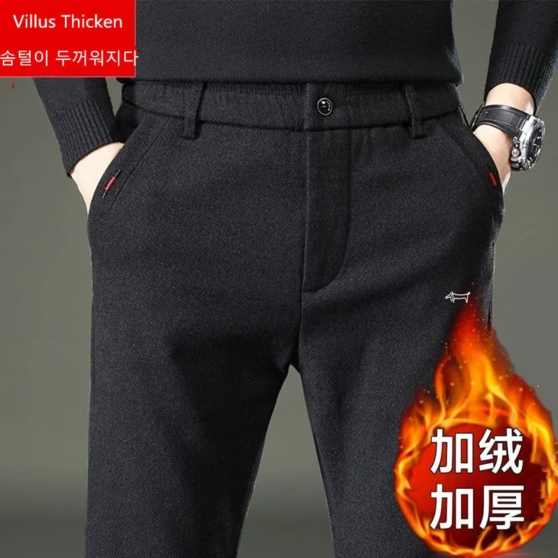 

Winter Golf Pants For Men's Thicken Villus Warm Golf Trousers Elasticity Golf Wear Casual Sport Fashion Casual Work Pant 골프웨어