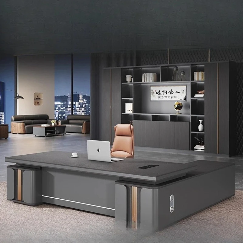 

Brown Leg Support Executive Desk Designer Modern Drawers Modern Executive Desk Cheap Luxury Mesa De Escritorio Office Furniture