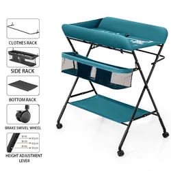 Table de changement de couche-culotte pour nouveau-né, table proxy, bureau de soins pour bébé, massage, étui proxy pliable