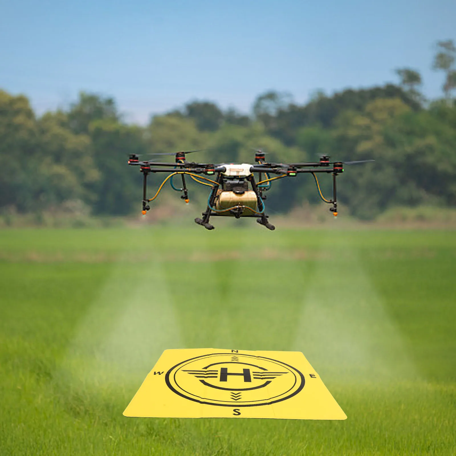 

Уличный коврик для дрона, двухсторонний складной быстроскладной коврик для радиоуправляемого квадрокоптера, подушка из искусственной кожи, фартук для парковки самолетов