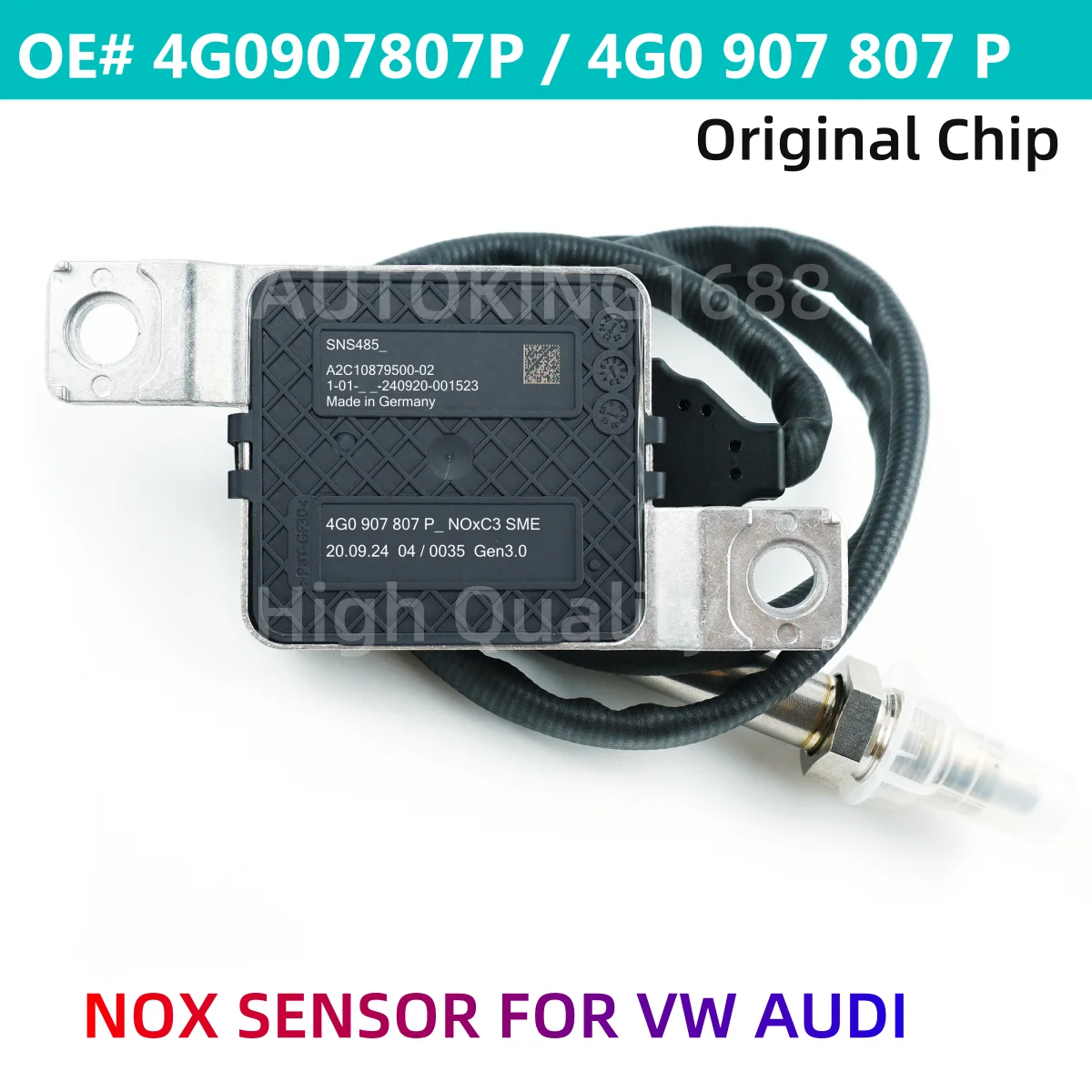 

4G0907807P 4G0 907 807 P оригинальный новый датчик NOx оксида азота для Vw Audi A6 A7 Quattro 3.0 Tdi 2012-2016