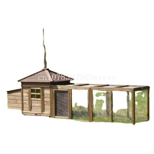 دجاجة خشبية ، قفص أرنب كبير ، قفص طيور ، قلم دجاجة ، فناء خلفي مع تشغيل مزدوج ، صندوق تعشيش أفضل 10 بيوت دجاج خشبية مبيعا - رقم 8