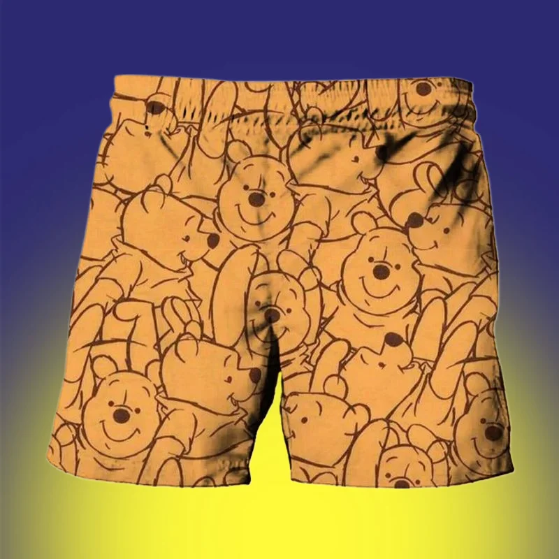 

Mickey Mouse Men's Shorts Cartoon Goofy Shorts 3D Disney Printed Clothing Summer Beach Men's Shorts Quick Dry New Men's Clothing