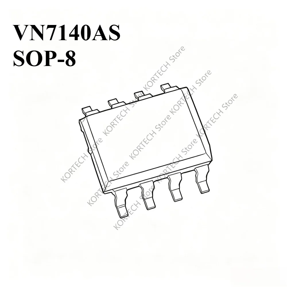 2PCS/Lot  VN7140AS SOP-8  For Audi A6L C7 air Conditioning Panel Vulnerable Driver Chip