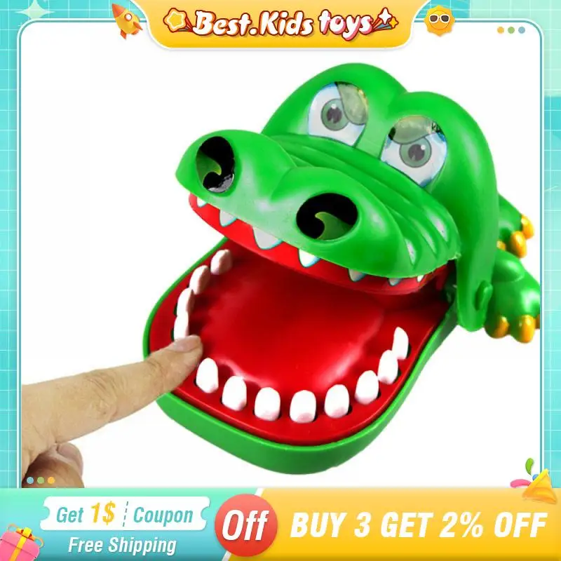 

Crocodile Jokes Bite Finger Game Mouth Tooth Alligator Creative Jokes Children's Toys Parent-Child Family Trick Desktop Game