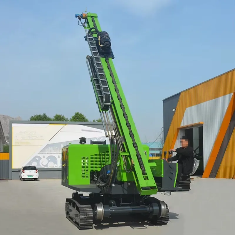 Customized Pile Driver Photovoltaic Solar Spiral Pile Rig/screw Photovolataic Pile Driver/Mini Mobile Drilling Rig