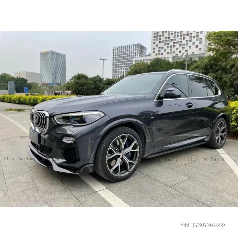 Knight Warrior for BMW X5 G05 19-22 Pre Lci Upgrade Black Warrior G05 Front Rear Lip Side Skirt Roof Spoiler