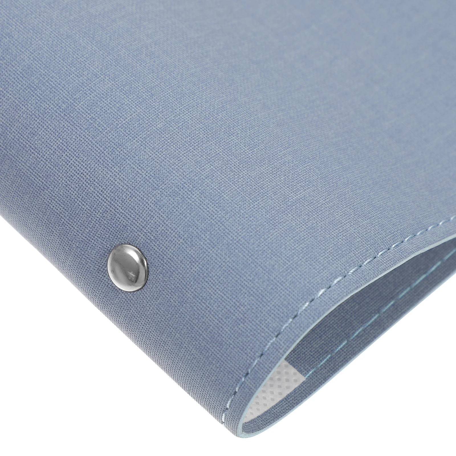 Capa para notebook pu, pasta portátil, clipe ajustável, recarregável, folhas soltas, adequada para estudantes e escritório