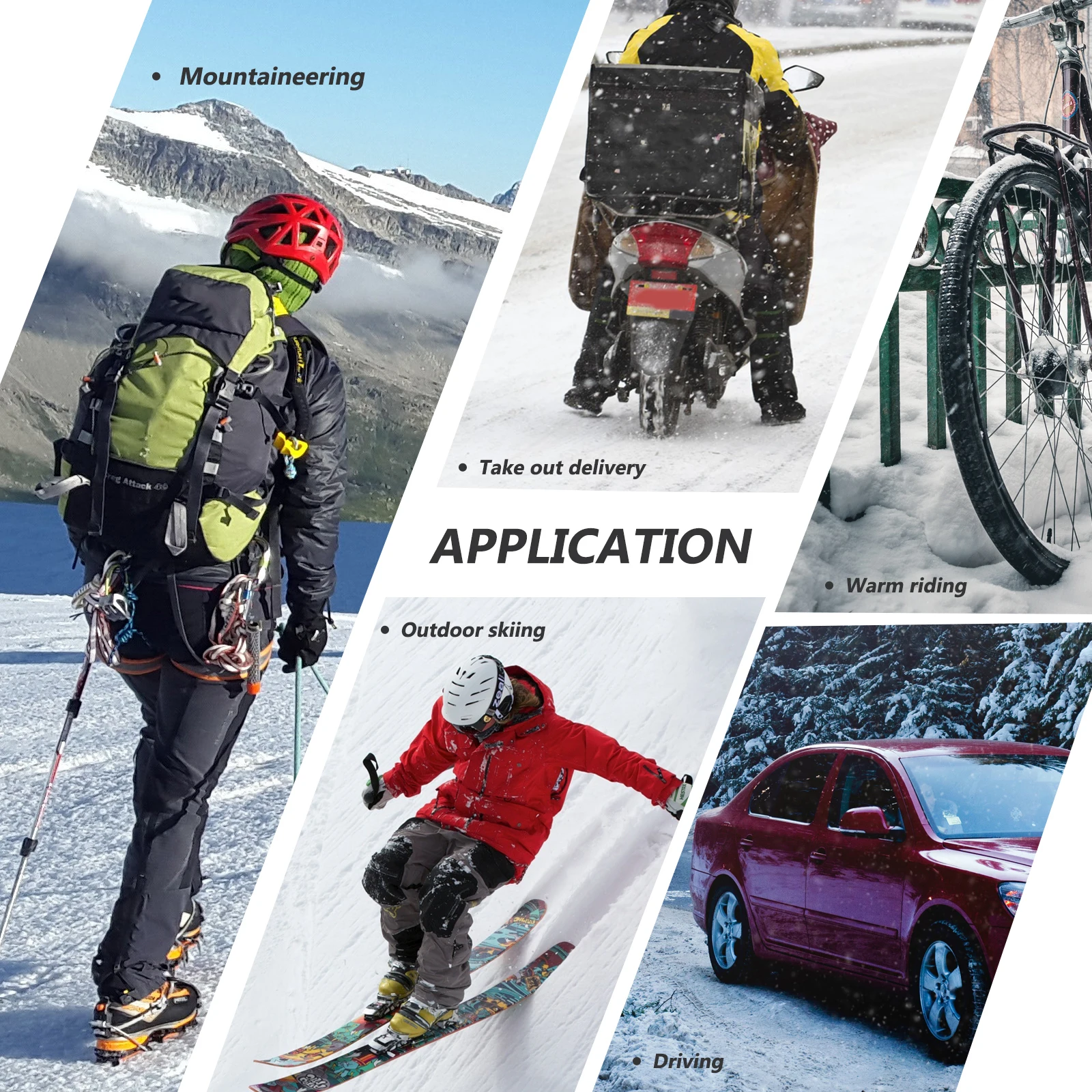 

Touch Screen Gloves Winter Waterproof Knitted Cycling Riding Cold Weather Gloves for Skiing Shoveling Snowmobile Nonslip