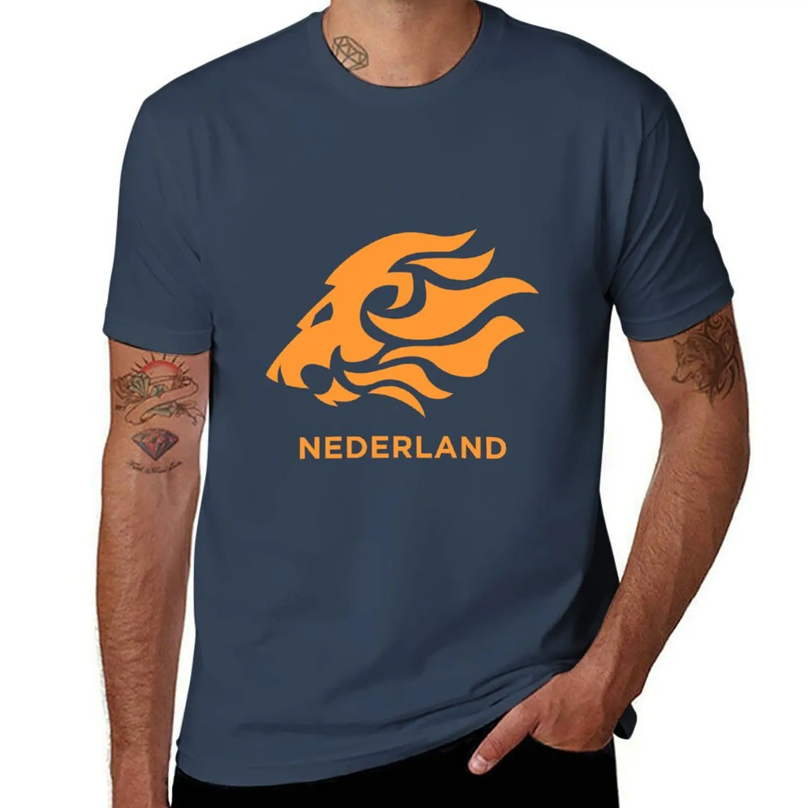 

Nederland Lion T-Shirt Mechanic Work Tee Shirt