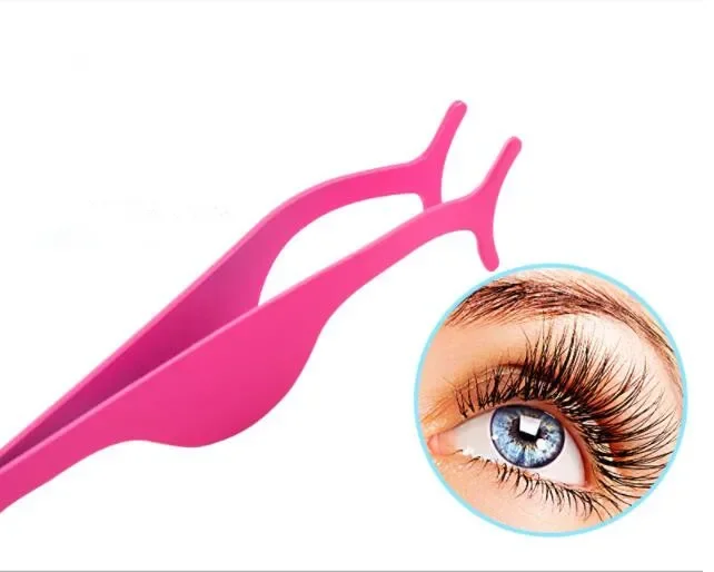 Lash Tweezers Eyelash Curler Fake Eye Lash Applicator Magnetic Eyelashes Auxiliary Clip False Eyelash Extension Makeup Tool
