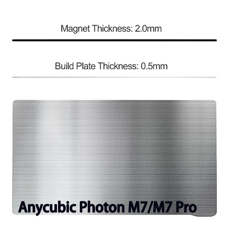 

ENERGETIC Anycubic Photon Mono M7/M7 Pro, сборная пластина 228x131 мм, гибкий стальной лист, смола, детали ЖК-дисплея для 3D-принтера