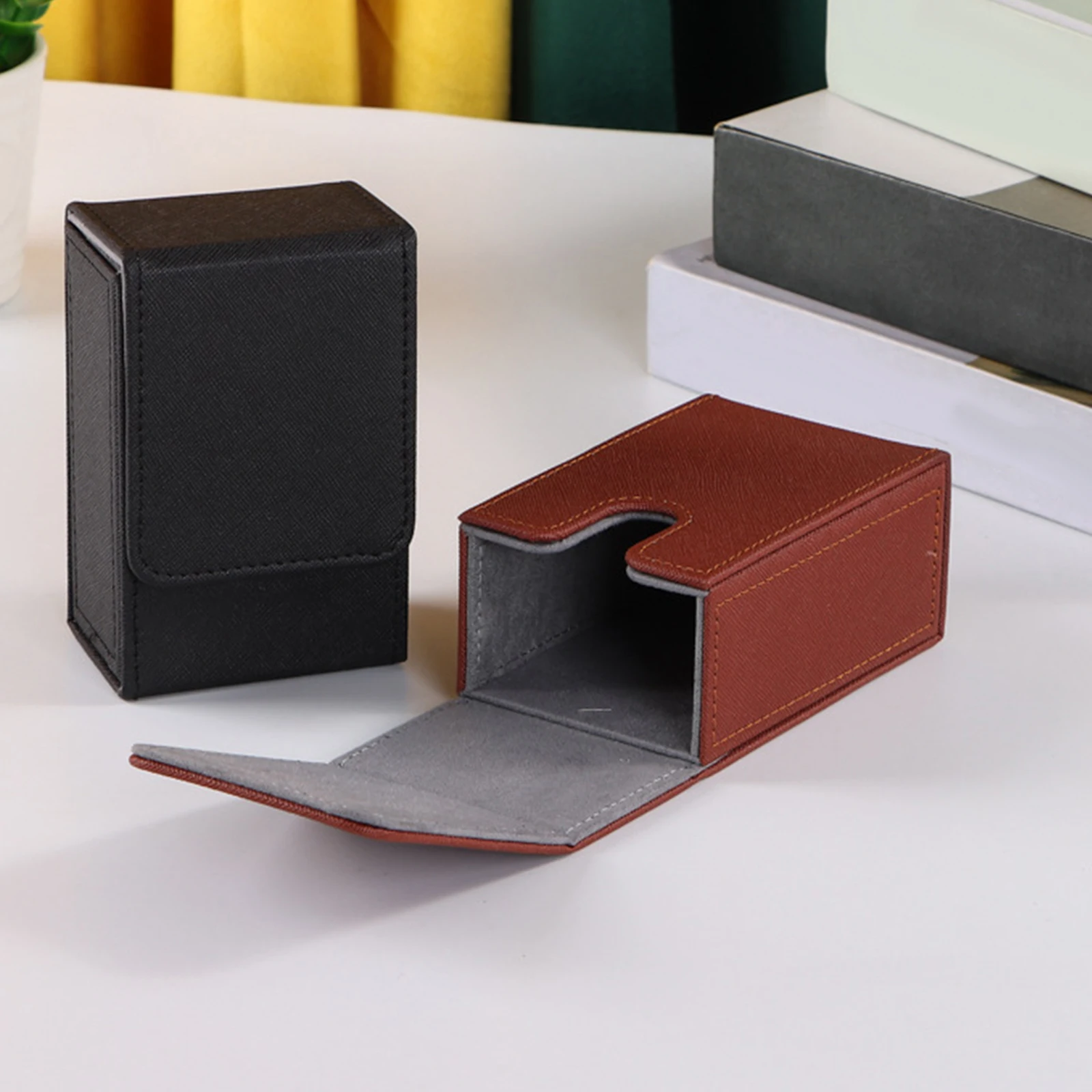 Trading Card Deck Box Card Holder Container Protective Toys for 100+ Cards, Sturdy Cards Case Card Organizer for Sports Cards