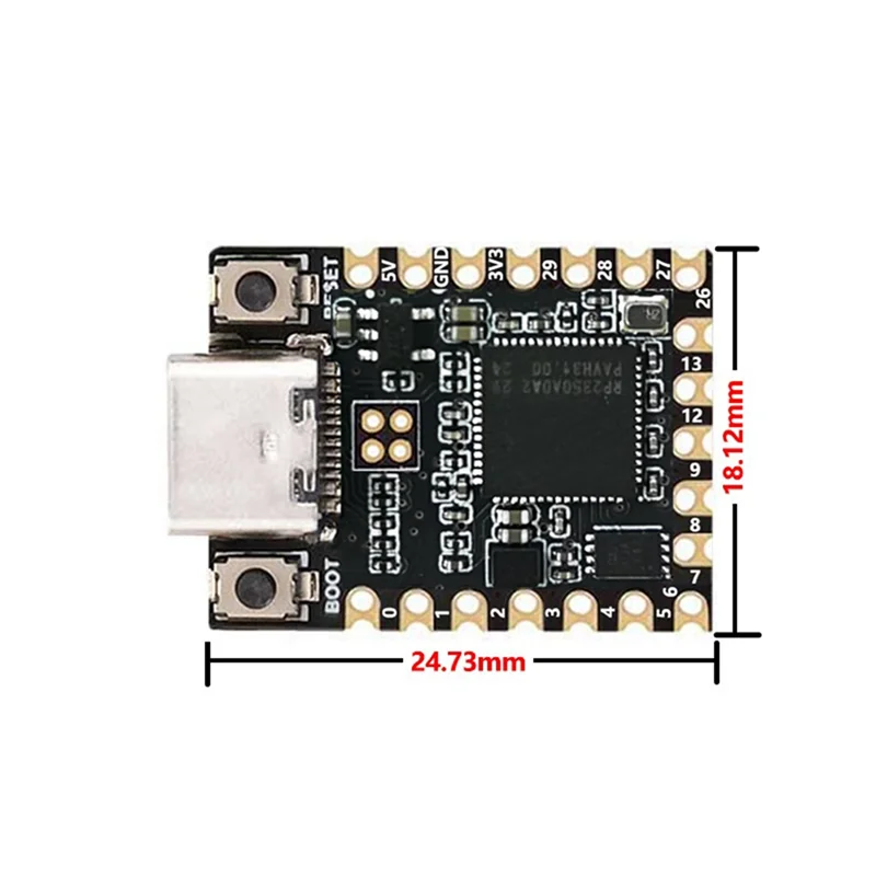 A24U RISC-V RP2350 Mini Development Board Featuring 0.42 Inch OLED Display Low Power Design