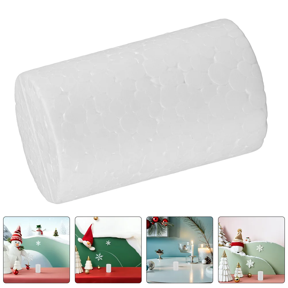 

20Pcs Craft Foam Cylinders Polystyrene Rods 5x3cm Smooth Lightweight DIY Material for Christmas Wedding Party Decor