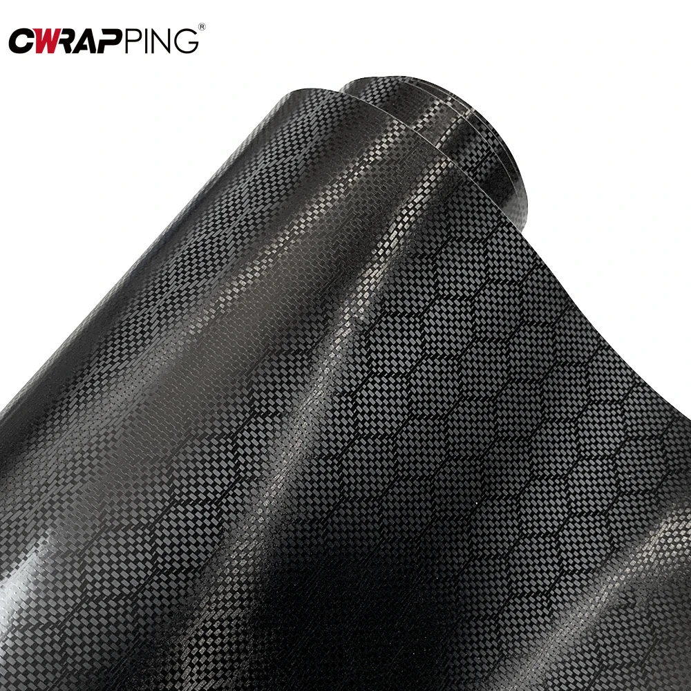 Car Forged Diamond Carbon Fiber Sticker Waterproof Air Release DIY Stickers Car on The Hood Adhesive Vinyl for Auto Stickers