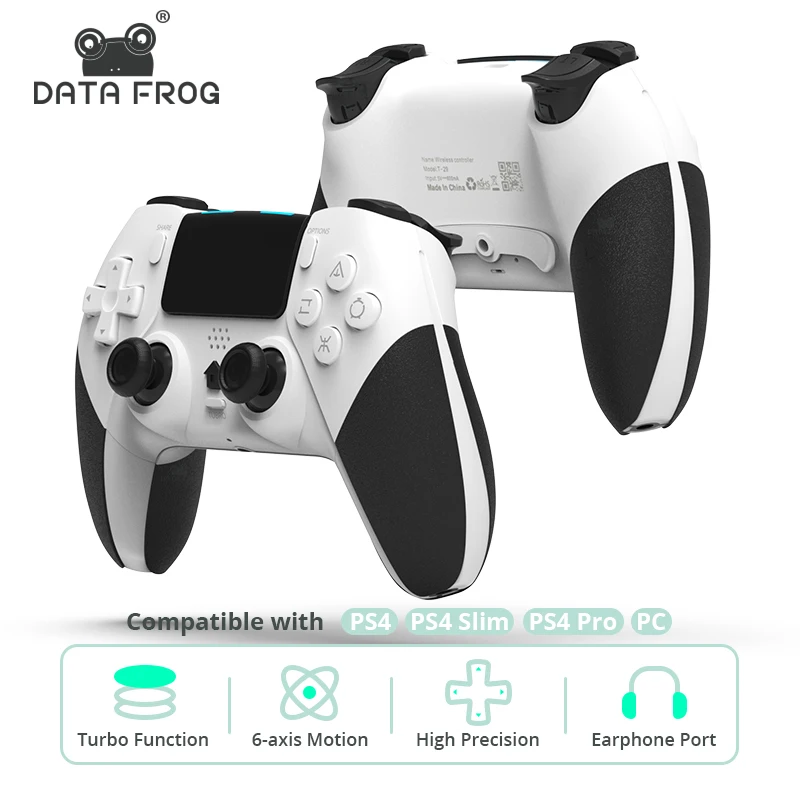 DATA FROG Bluetooth-compatible Wireless Controller For PS4 Gamepad For PC Joystick For PS4/PS4 Pro/PS4 Slim Game Console