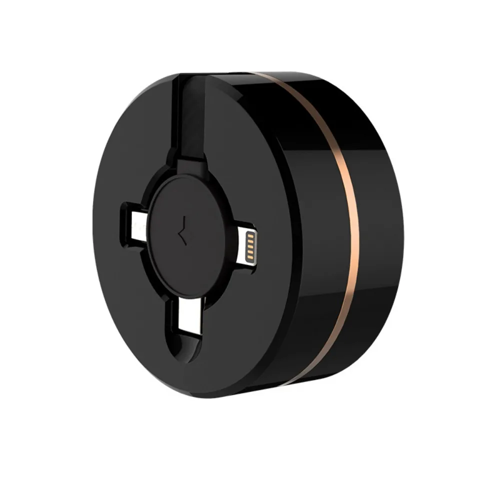 66w Super Fast Charging One-to-three Retractable Data Cable Mobile Phone Three-in-one Charging Cable