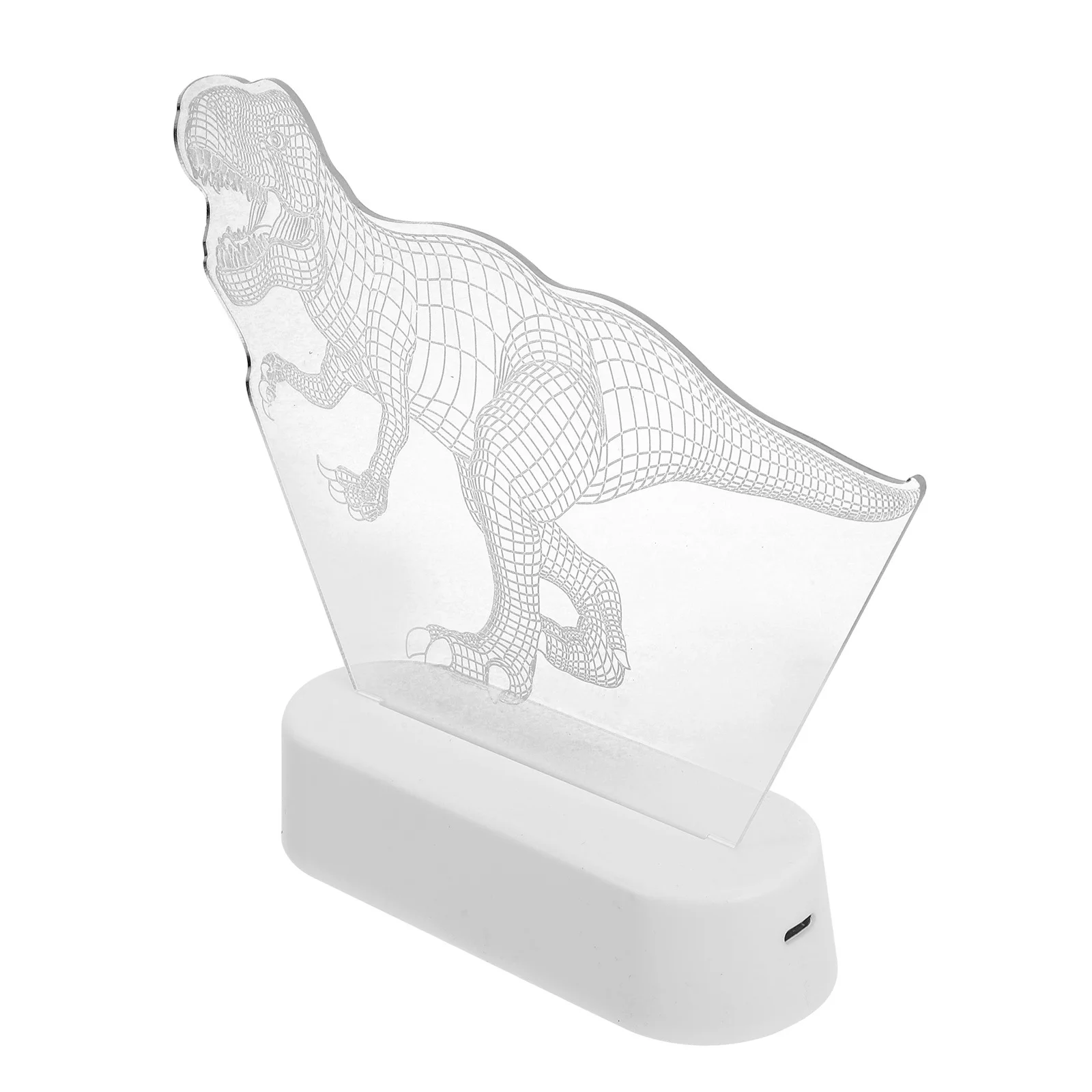 ديناصور أباجورة ثلاثية الأبعاد LED ديناصور ضوء الليل لينة توهج المحمولة غرفة نوم منضدة الإضاءة لطيف دينو مصابيح طاولة