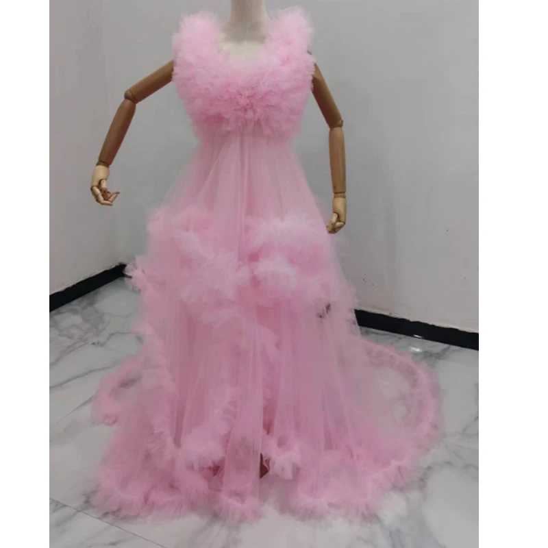 Vestidos de tul champán para madre e hija, para sesión de fotos, Baby Shower