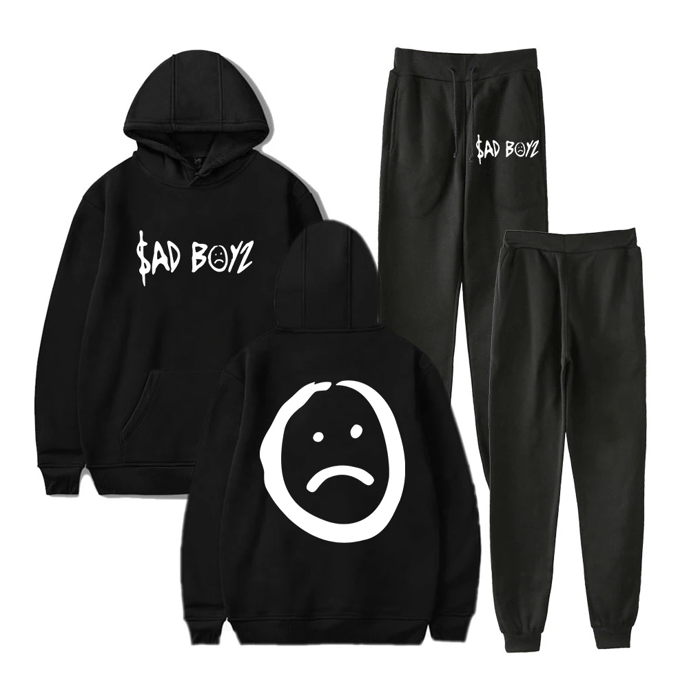 Junior H Sad Boyz Hoodie Jogger Pants Two Piece Set Sweatshirts+Sweatpants 2023 Tour Men Women's Set