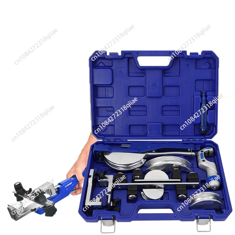 Ratcheting Tube Bender Kit with Reverse Bend HVAC Copper Pipe Bender Tool Set for Refrigerator Air Conditioner Repair