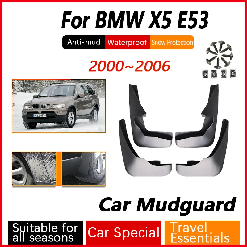 

Car Front Rear Wheel Fender For BMW X5 E53 2000 2001 2002 2003 2004 2005 2006 Car Mud Guard Flap Splash Mudflap Auto Accessories