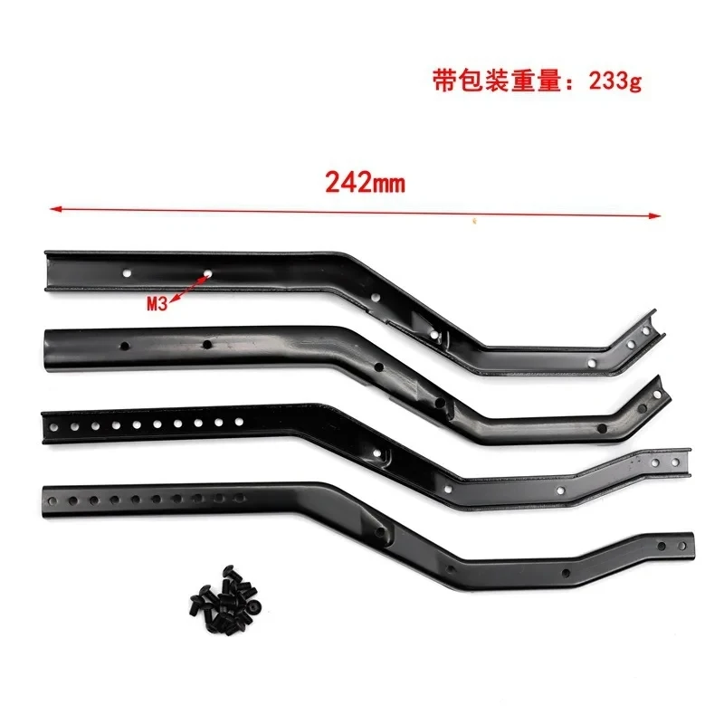 Wheelbase Adjustable Metal Chassis Frame Rail Set for RC Car Axial SCX10 III Gladiator Wrangler 1/10 RC Crawler Upgrade Parts