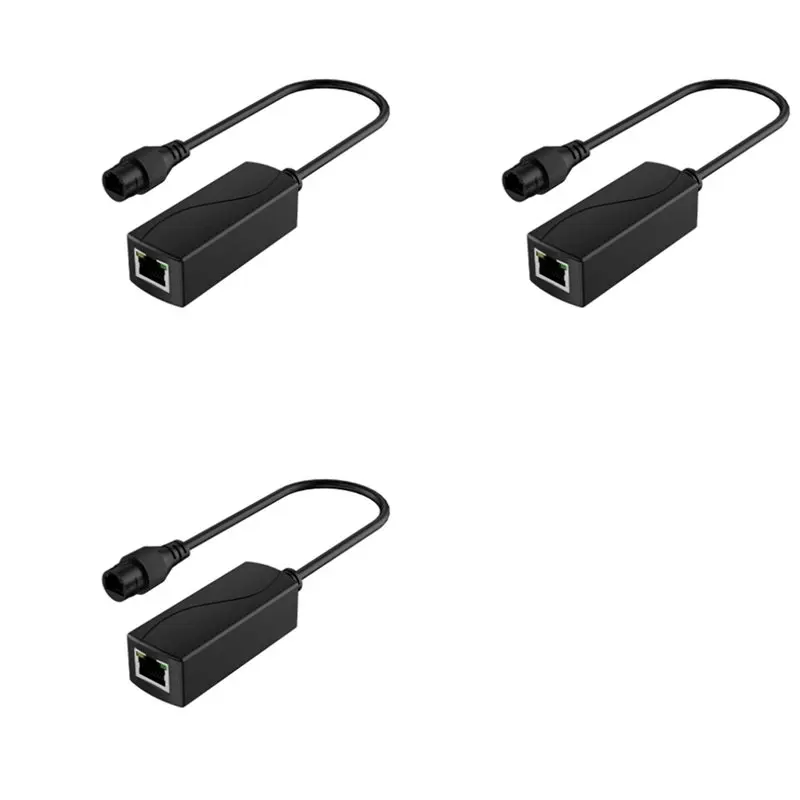 3x-防水ギガビットpoe-48vから24v-poeコンバーター、rj45ポート出力24v-1a、ieee8023af-at対応、パッシブ24vデバイス用