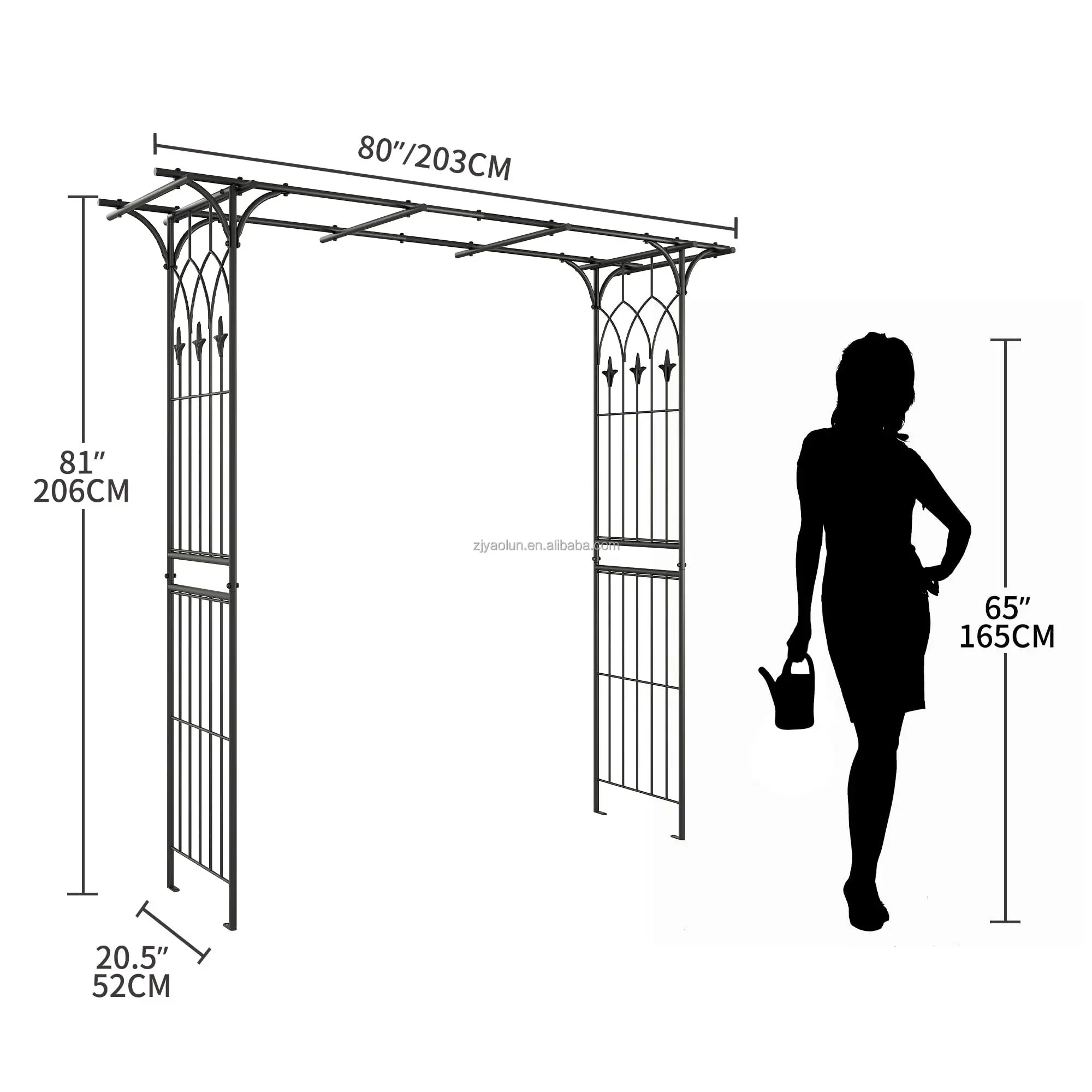 Home Garden Arch Villa Garden Ironwork Rose Pergola Metal Garden Arch Outside the Arch Stand Courtyard Wedding Door