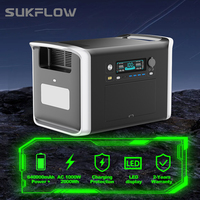 SUKFLOW Portable Power Station 2400W 2600W 1800W 1600W Solar Generator 1024Wh 2048Wh Camping Emergency Power Bank