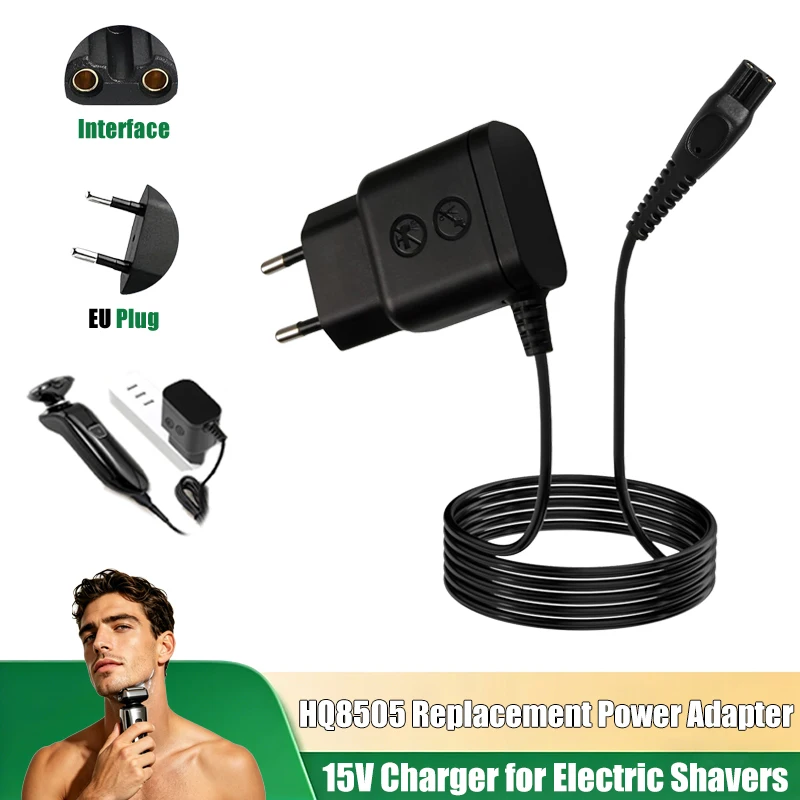 15V Electric Shaving Razor Charger HQ8505 Replacement Power Adapter for Philipps 3000 5000 7000 9000 MG5750 MG7790 MG7730