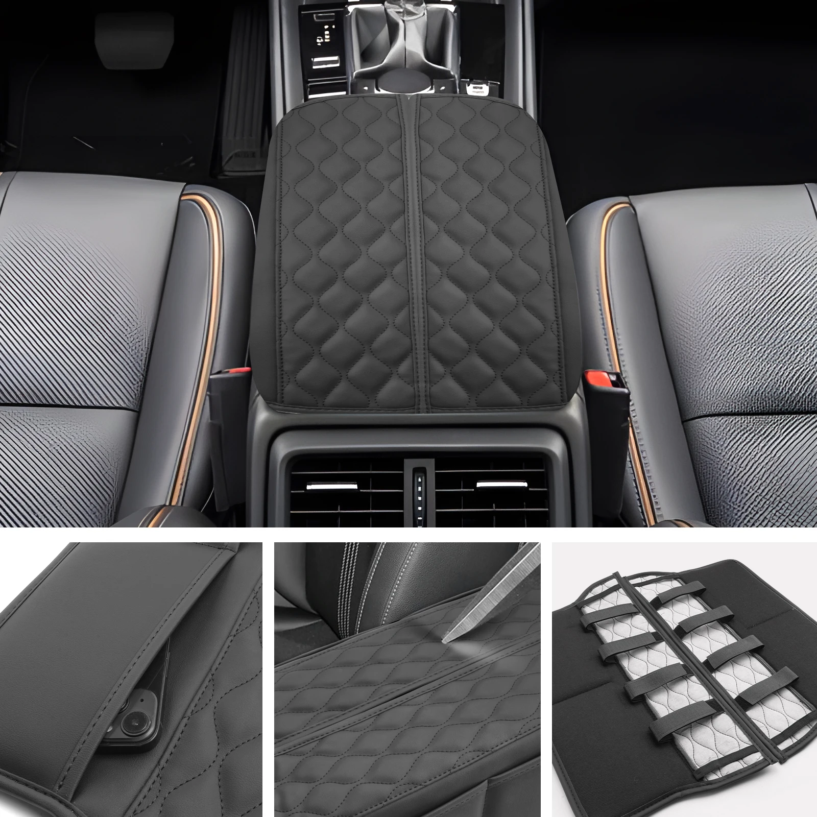 LFOTPP Car Armrest Box Cover for Mazda CX-50 2023-2026 Central Control Armrest Box Pad Auto Mazda CX-50 2026 Accessories