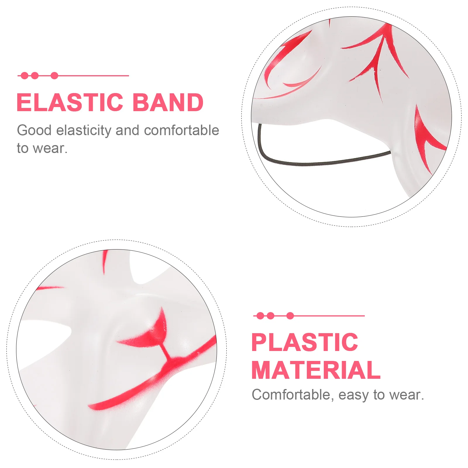 

Hefeng Cat Mask Attractive Cosplay Party Make up Performance Random Color Accessory Supplies