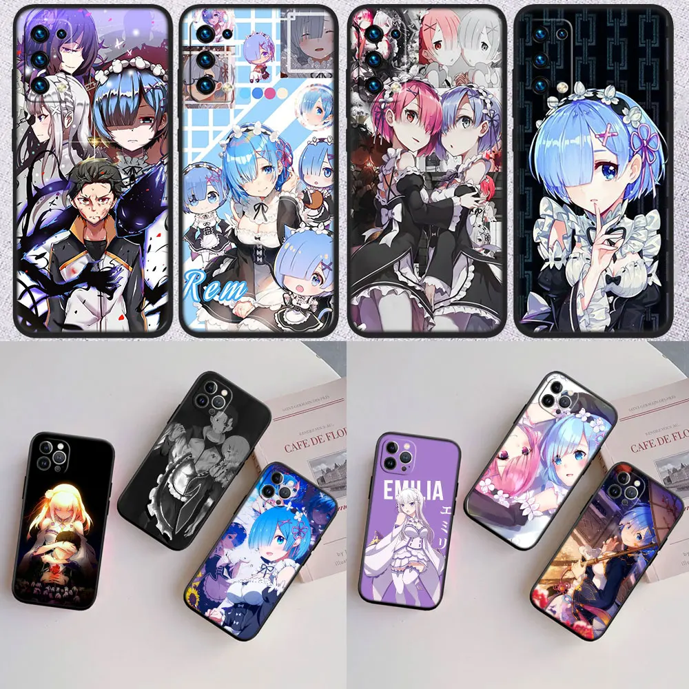 Re Zero Emilia Ram Rem New High-End Shell Phone Case for Xiaomi Poco C40 C50 C51 C55 C65 C71 C75 F3 F5 F6 F7 M2 M3 Pro Ultra view 2