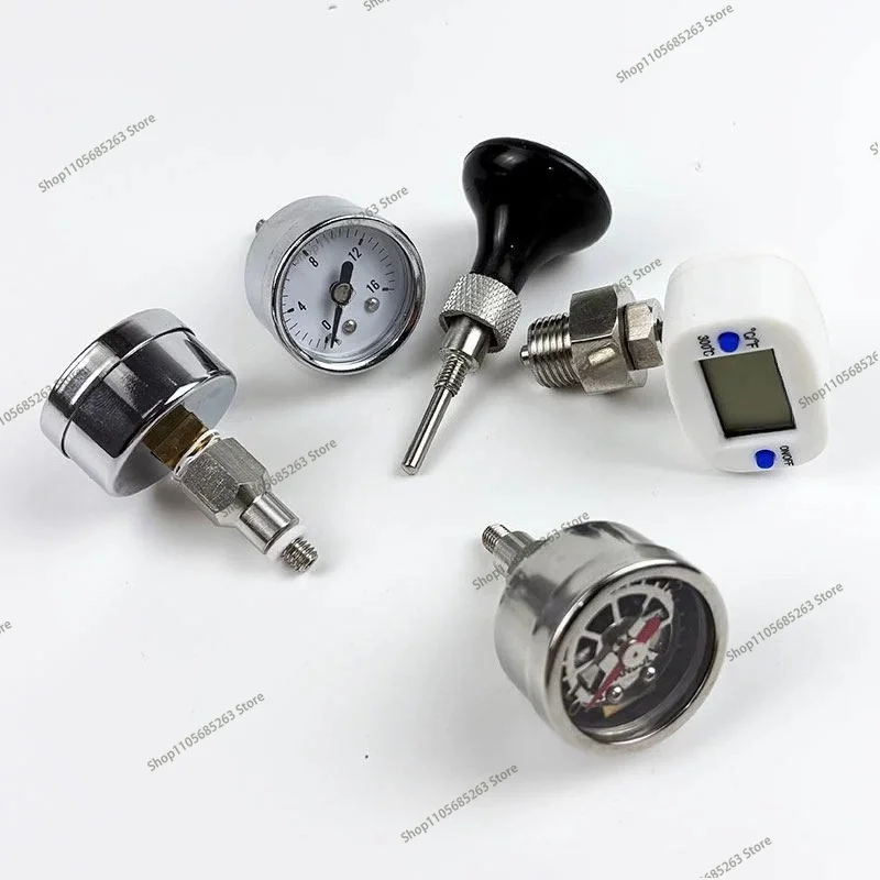 For E61 Espresso Machine Upgrade Kit with Pressure Gauge & Thermometer, Dual Display for Real-Time Temperature and Pressure
