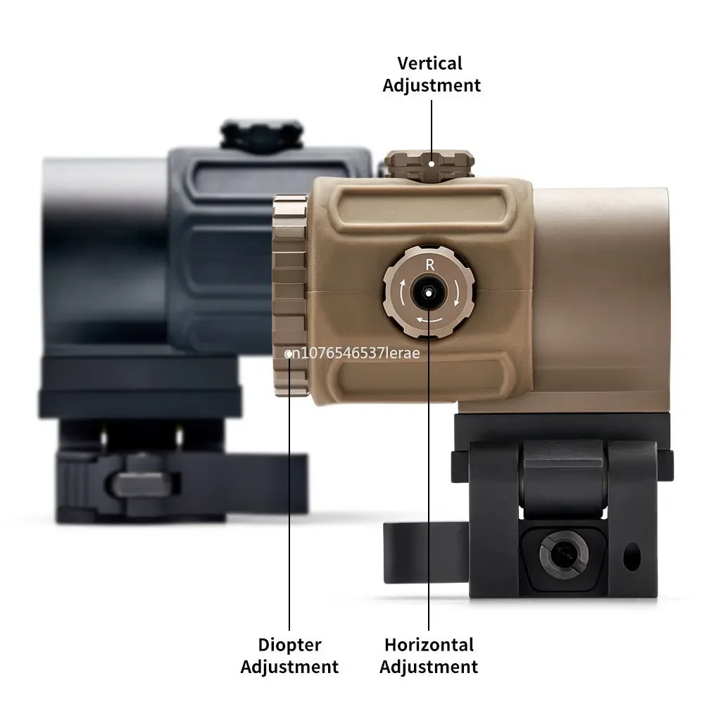 Eotech High Quality G33/G43/G45 3X 5X Magnifier Optical Rifle Scope with Flip To Side Picatinny Rail QD Mount 558 Red Dot Sight