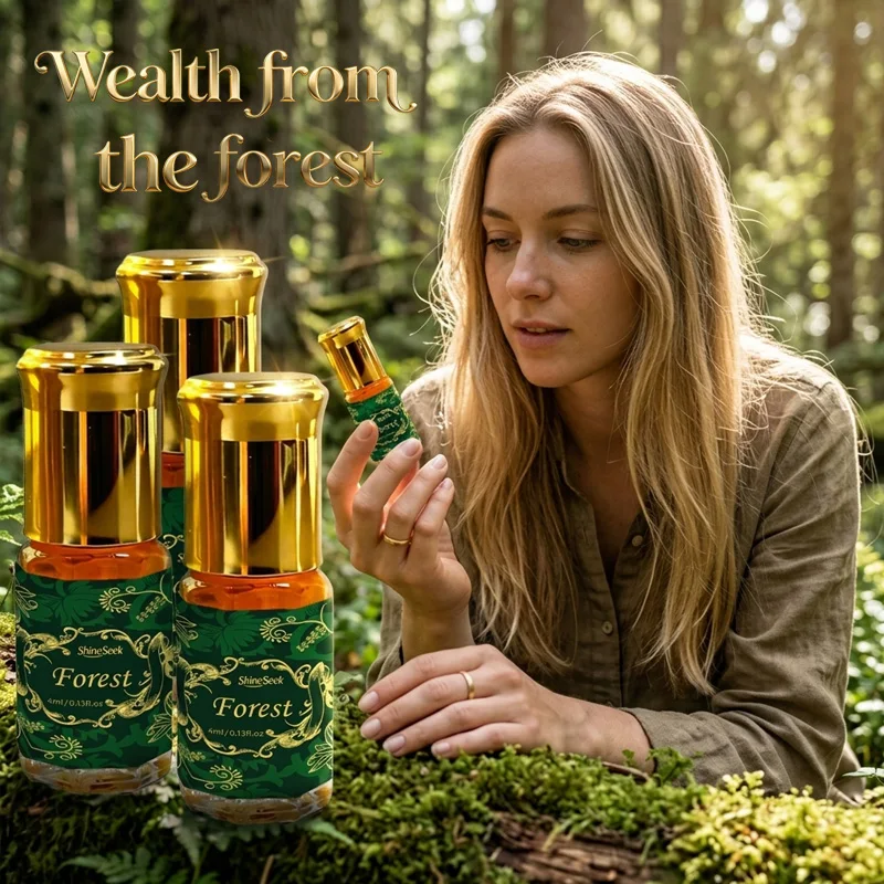 3Pcs Forest Rollerball Essential Oils, Inheriting the Natural Scent of the Forest, with a Long-Lasting Fragrance. Light Luxury Green-Gold Texture Appearance, Simple yet Sophisticated, Exuding Elegance. Unlock the Olfactory Romance, Symbolizing the Gathering of Good Fortune and Wealth. Can Be Used with Diffusers and Humidifiers, and Is Also Suitable for Making Handmade Candles. It's Compact and Portable, and Can Keep the Fragrance Going at Any Time. It Is Both a Beautiful Home Decor Item and an Ideal Gift for Mother's Day, Teacher's Day, and Birthday Parties.