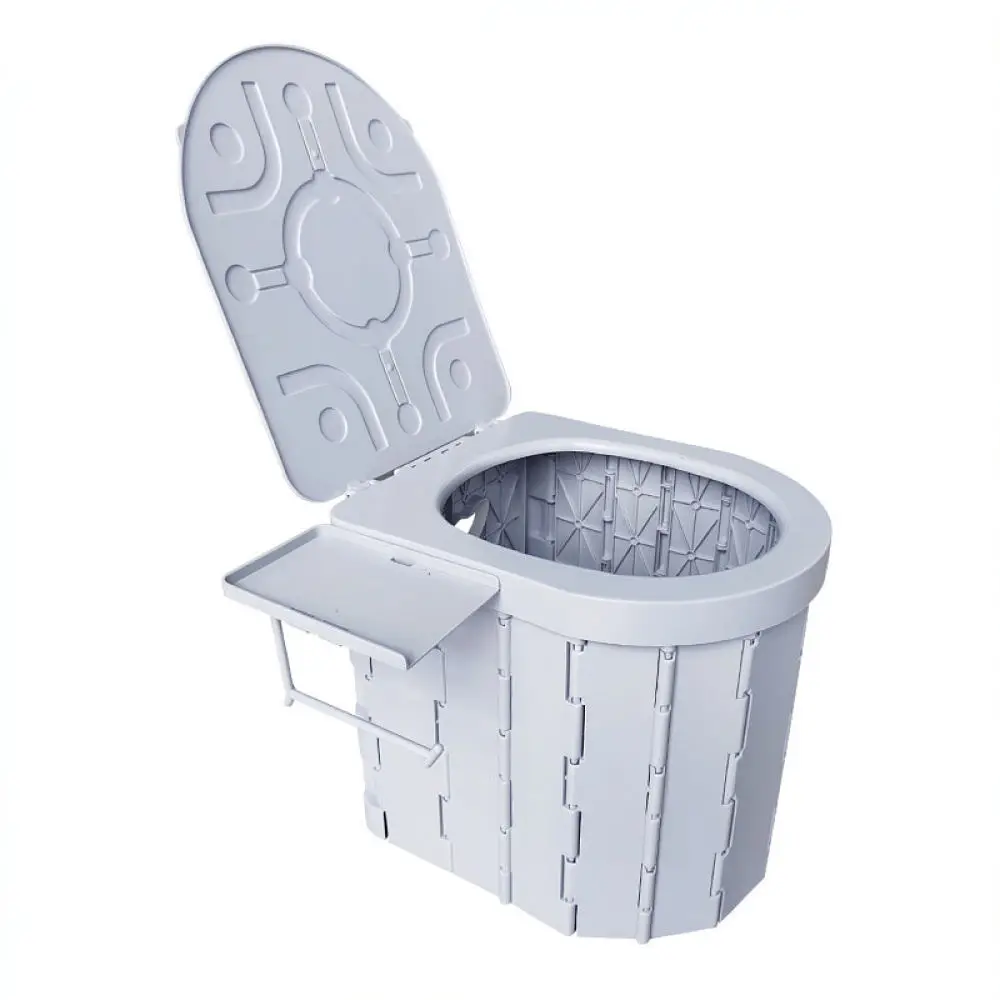 Portable Car Commode For Camping Outdoor Travel Emergency Potty Folding ABS Toilet Seat Lightweight Vehicle Bathroom Necessity