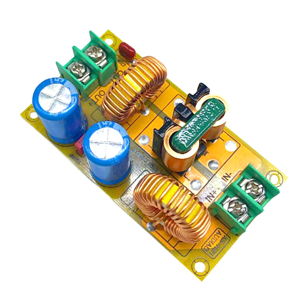 Imagem -03 - Filtro Emi Filtro de Interferência Eletromagnética Emc Fcc High Frequency Filtro de Energia para 12v 24v 48v Car 2a 4a 10a 20a dc lc