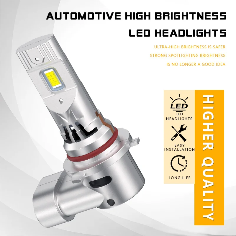 2PCS 62W H7 H4 H1 H3 9005 9006 HB3 HB4 mini LED Headlight Bulb Fan High Low Beam 12V 6000K White Car LED Fog Light Driving Lamp view 3