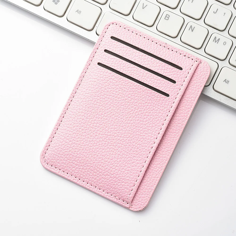 Modische Mini-Ausweishalter-Taschen für Herren/Damen, Business-Kreditkartenhalter aus PU-Leder, Schlankes Bankkarten-Etui, Organizer-Geldbörse mit Reißverschluss