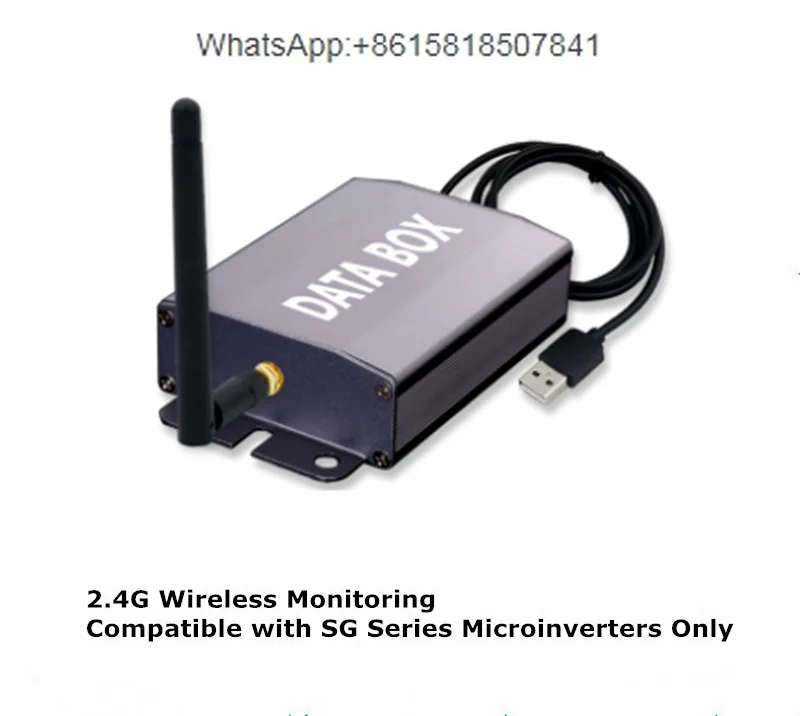 

2.4G Wireless Photovoltaic Monitoring System + DATA BOX for Miniature Solar Grid-Connected Inverter SG Series