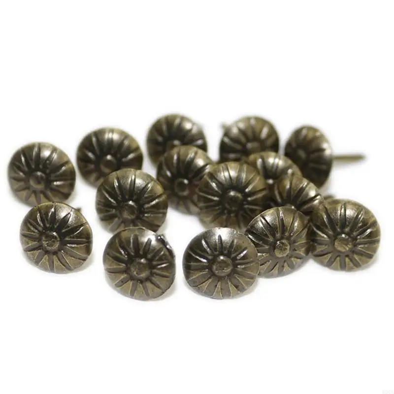 100 Pcs Antique Furniture Decorative Tacks Upholstery for Upholstered Furniture Cork Board or DIY Drop Shipping