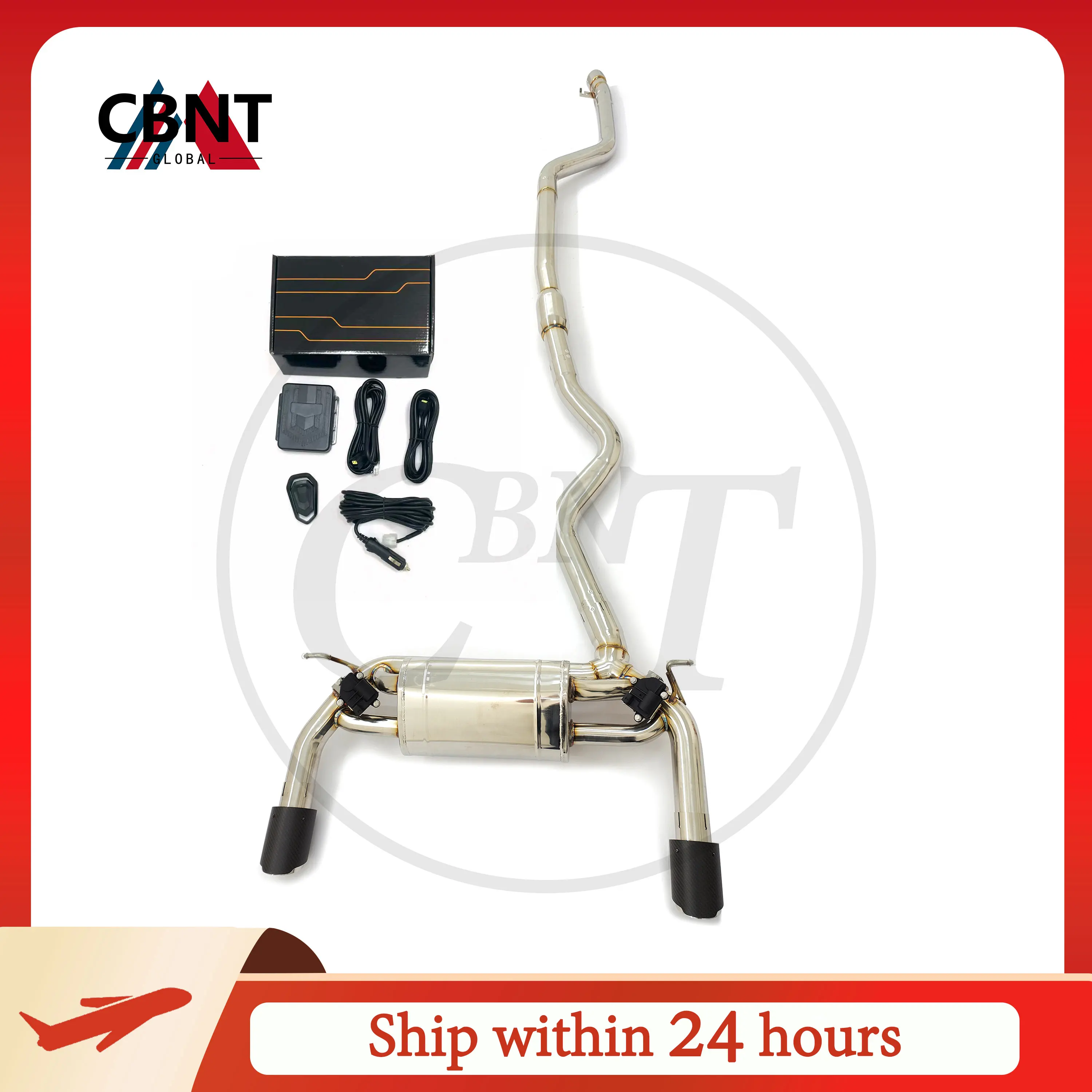 

CBNT Valvetronic Exhaust System for BMW F30 340i F32 440i B58 3.0T Catback with Valve Muffler High Quality SS304 Exhaust Pipe